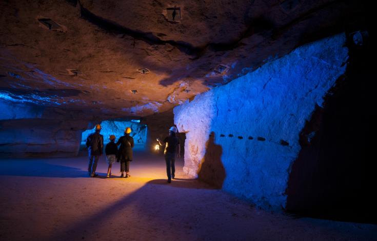 visite de la carrière souterraine / Maison de la pierre