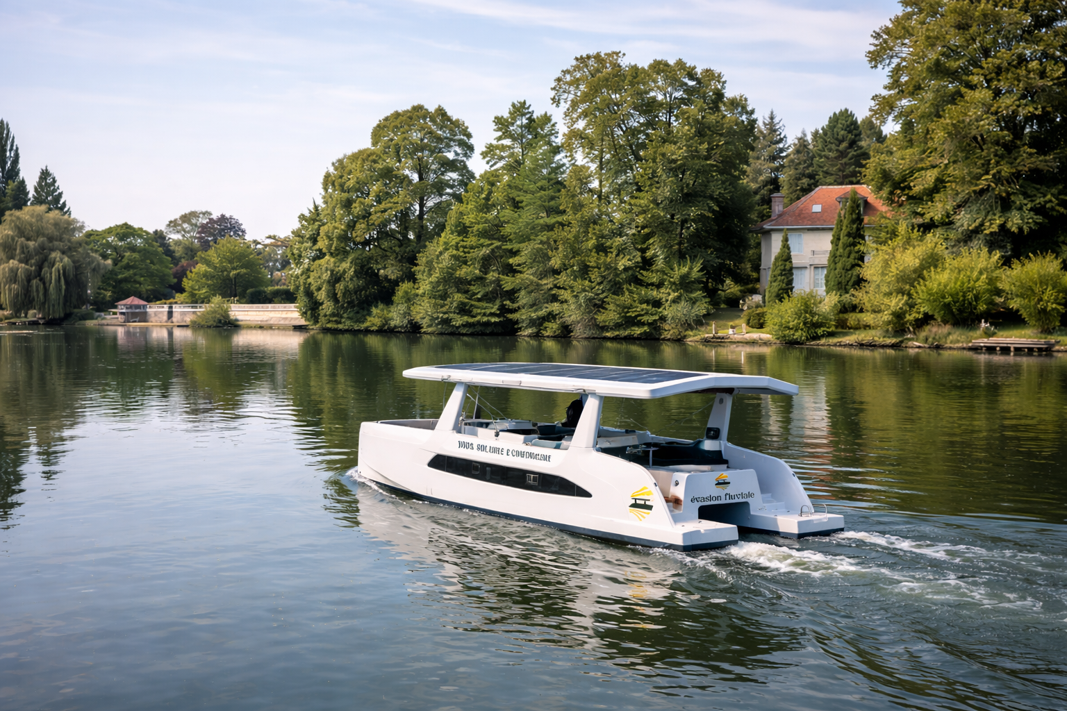 Promenade en catamaran solaire | Compiègne et le passage de l’écluse