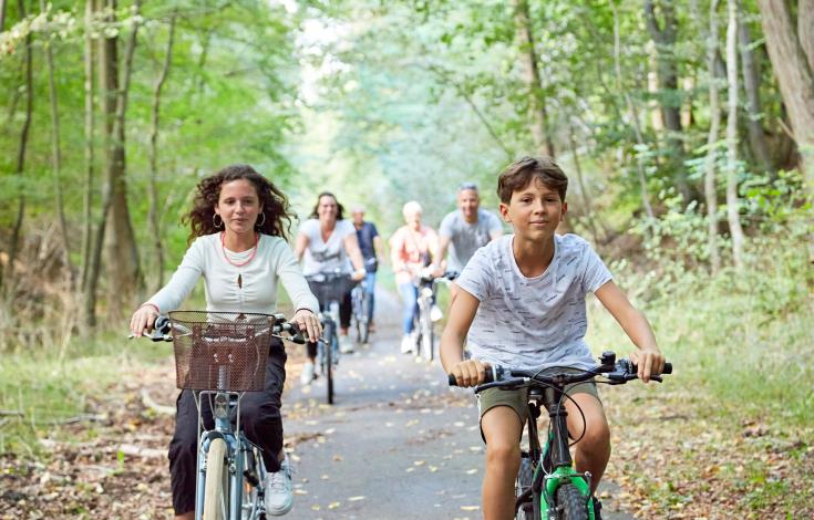 Pistes cyclables dans la forêt de Compiègne