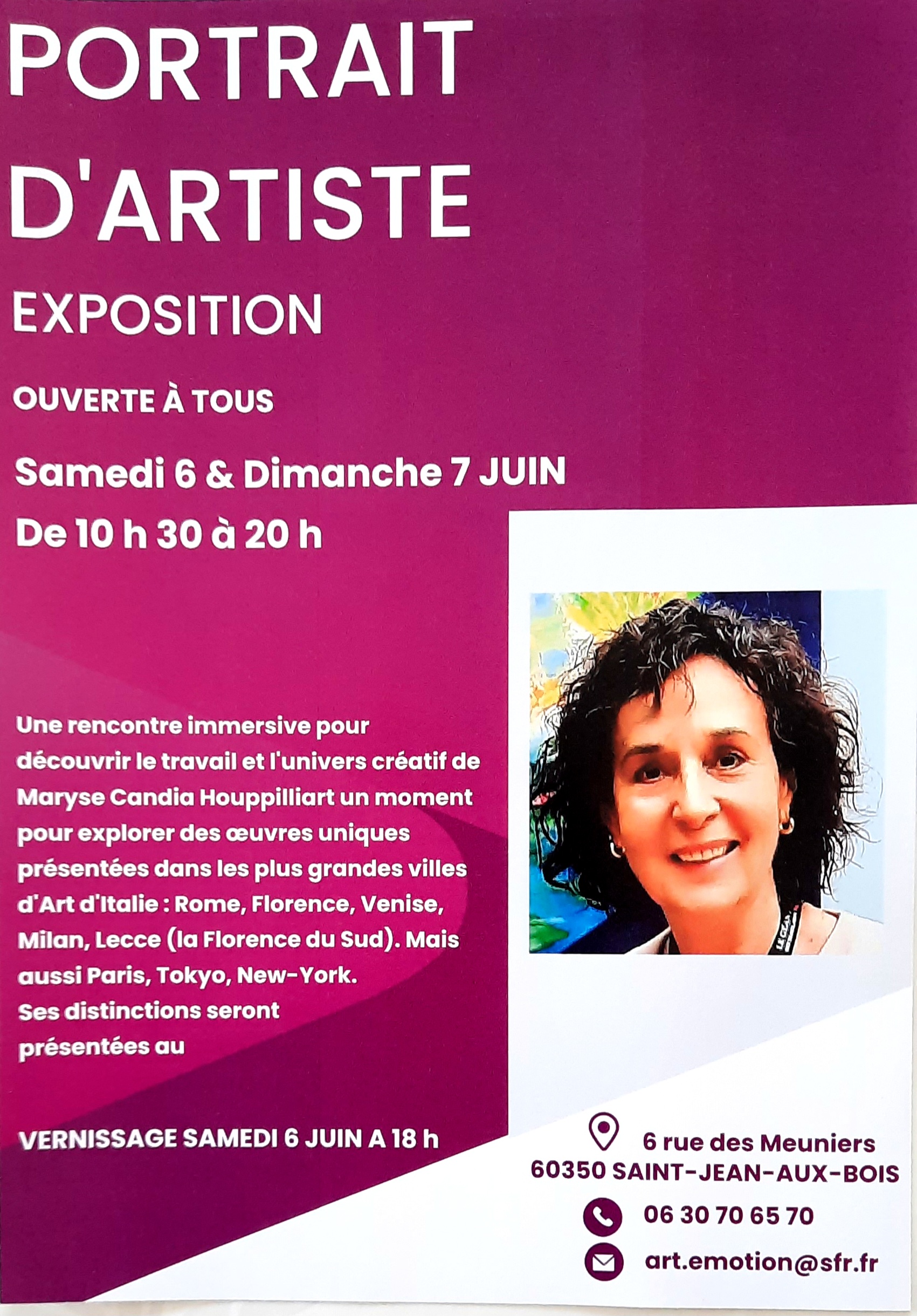 Portrati d’artiste | Maryse Candia Houppilliart