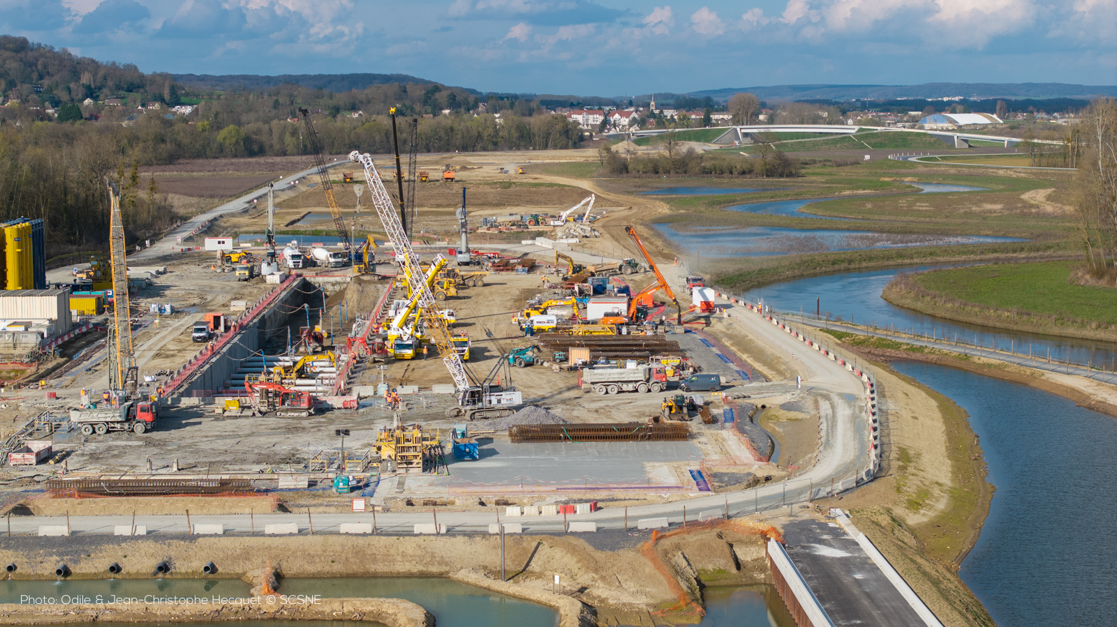 Chantier écluse Montmacq