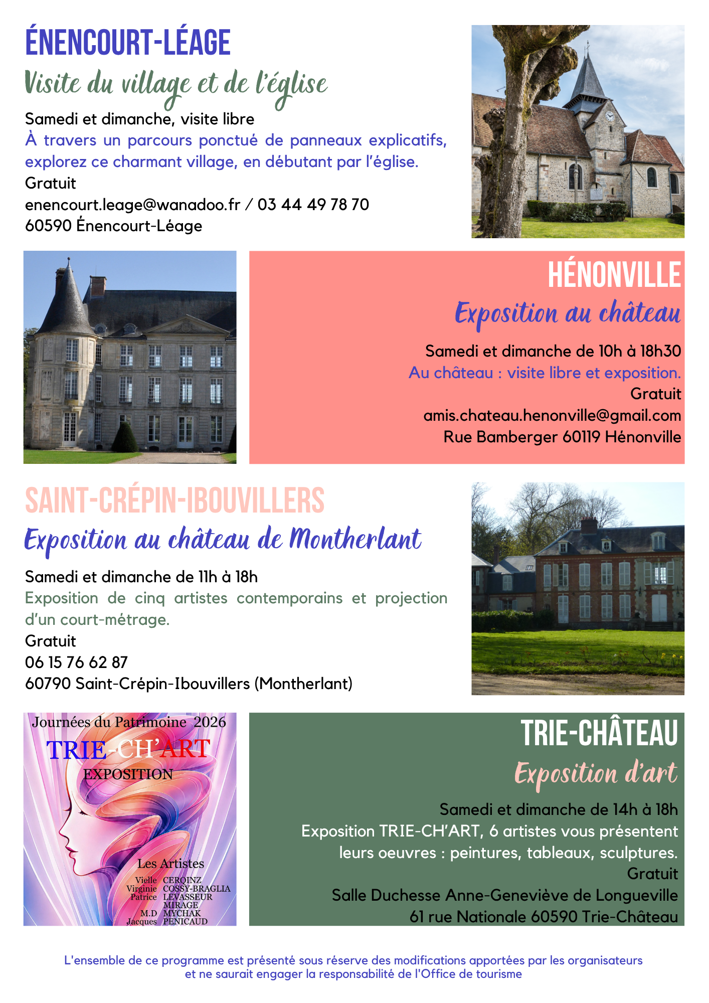 Programme JEP 2026
