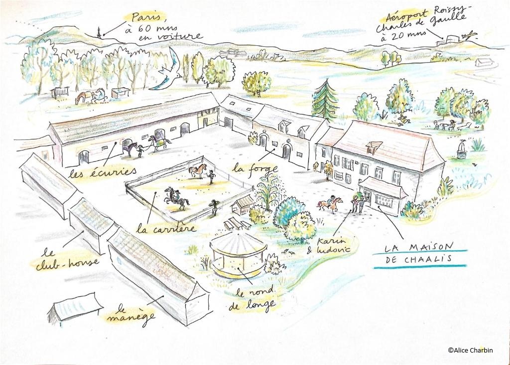 Plan de La Maison de Chaalis