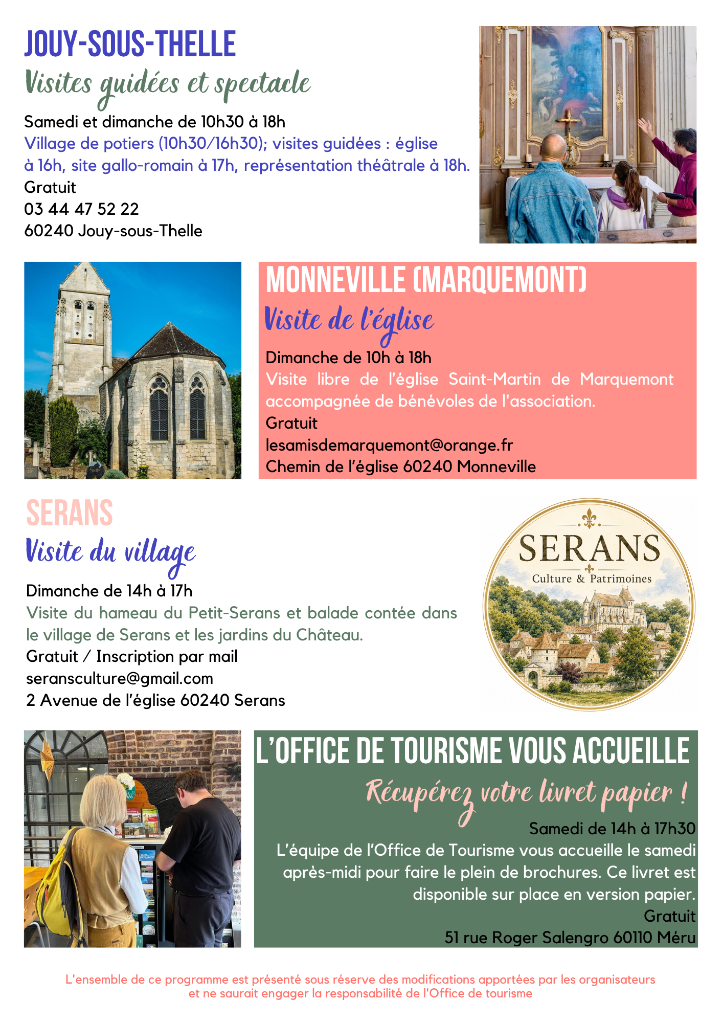 Programme JEP 2026