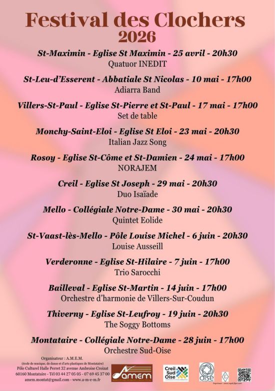AMEM_Festival clochers 2026 calendrier