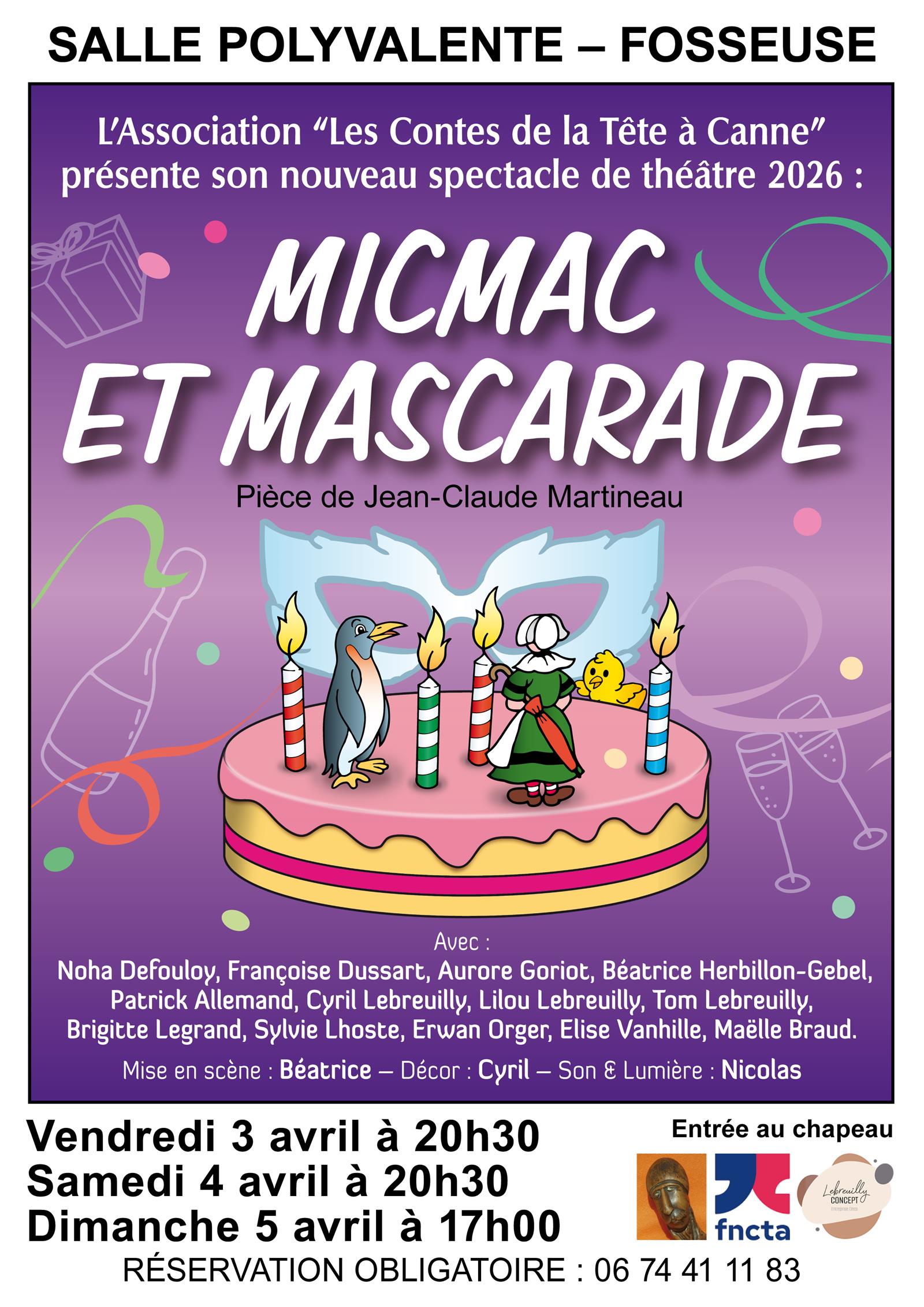 Affiche Micmac et Mascarade
