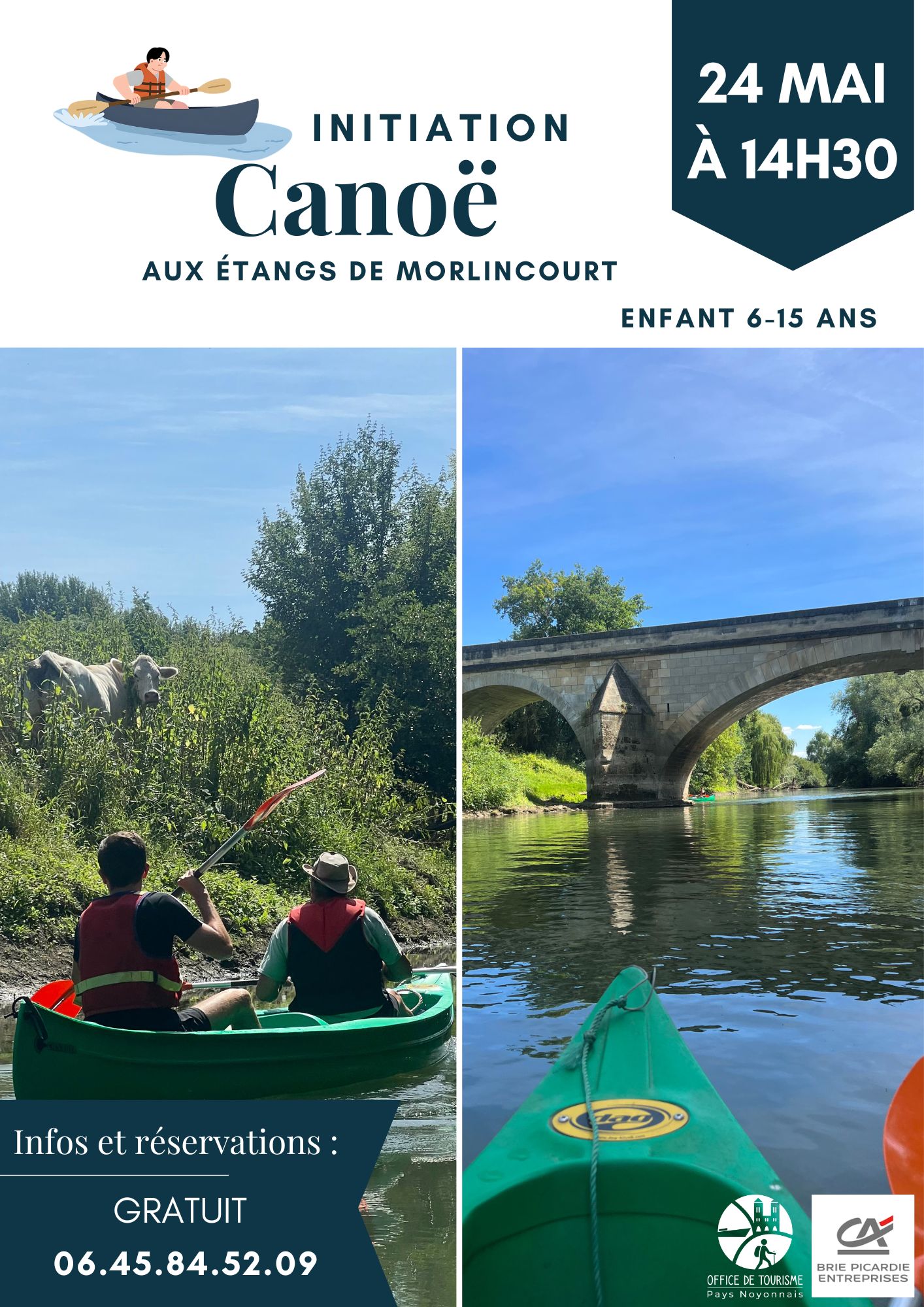 Affiche initiation - 24 mai - Affiche initiation canoë