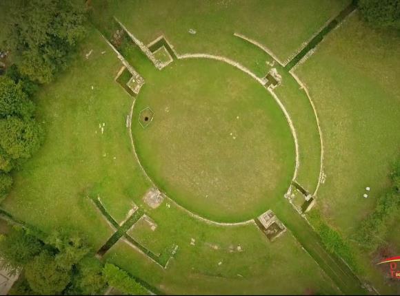 Arènes vues de drone