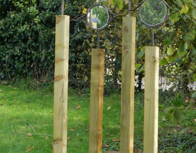 sculpture avoir l'oeil  dans le grand jardin