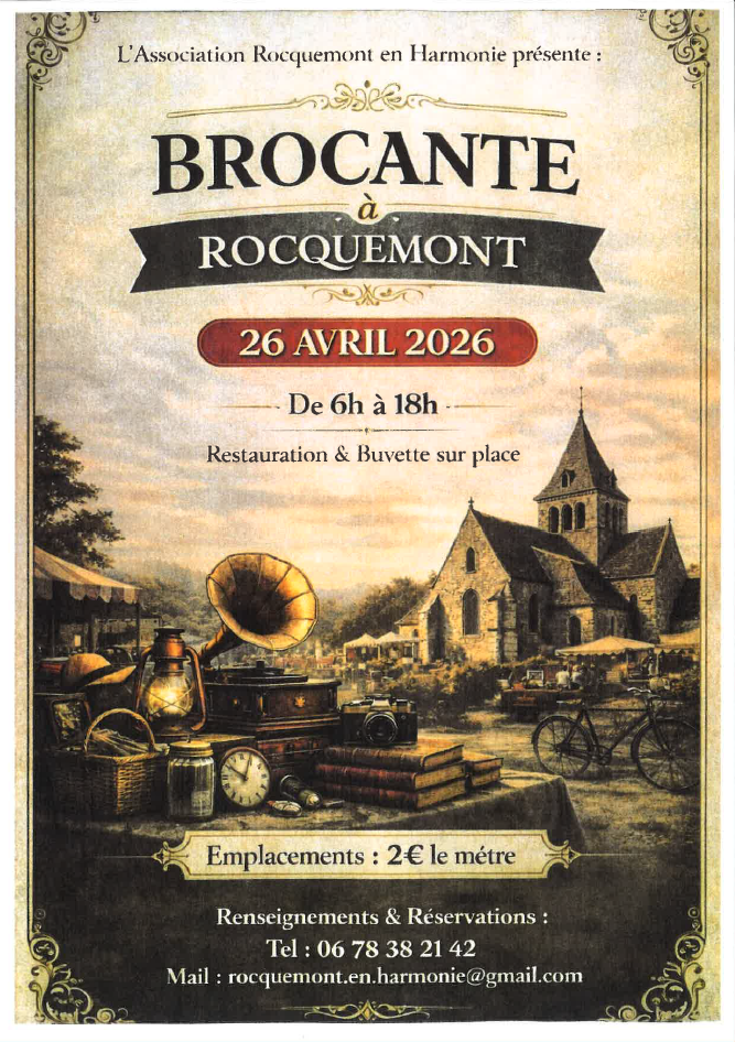 Brocante Rocquemont - 26 avr