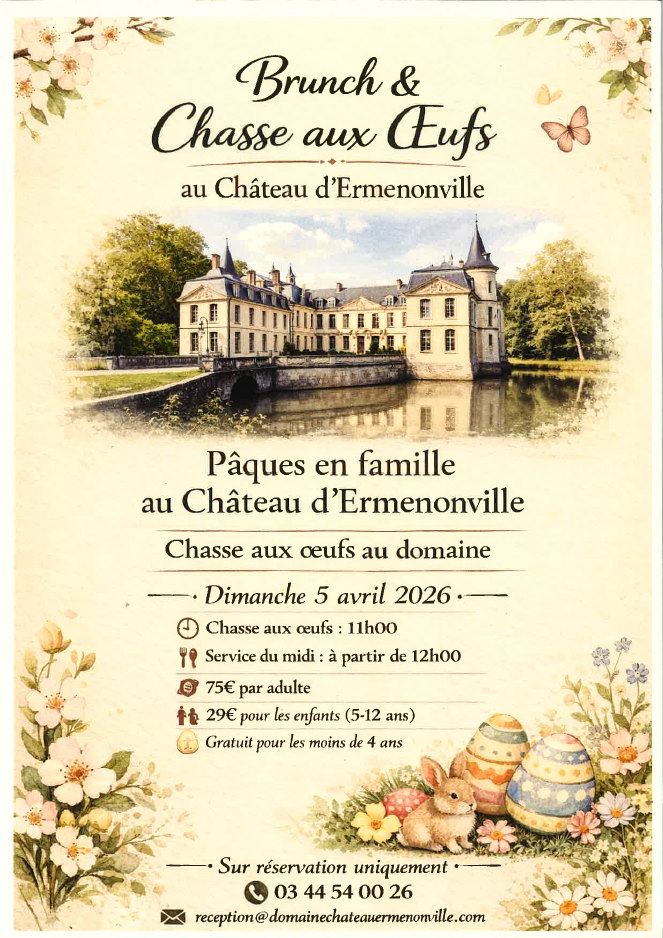 Brunch de paques Ermenonville - 5 avr