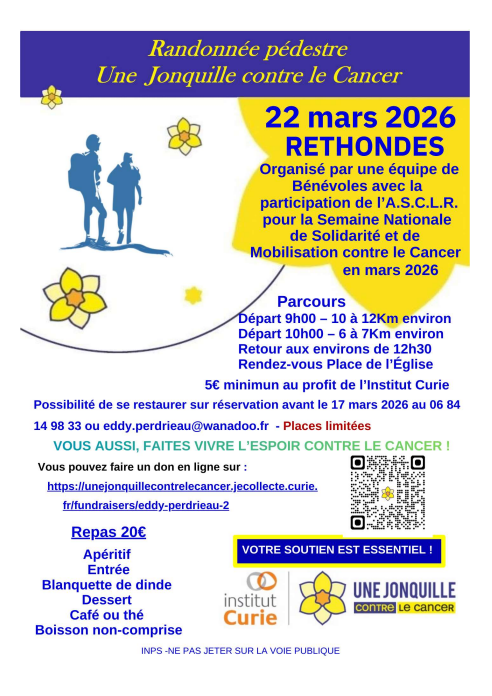 Randonnée pédestre – Une jonquille contre le concert