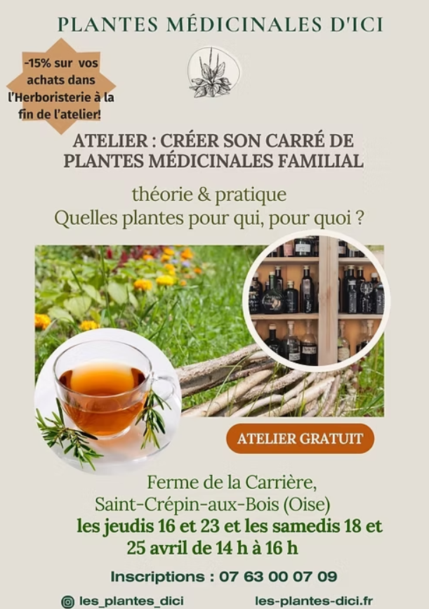 Atelier : Créer son carré de plantes médicinales familial