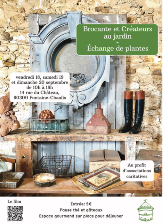 Brocante et créateurs au jardin