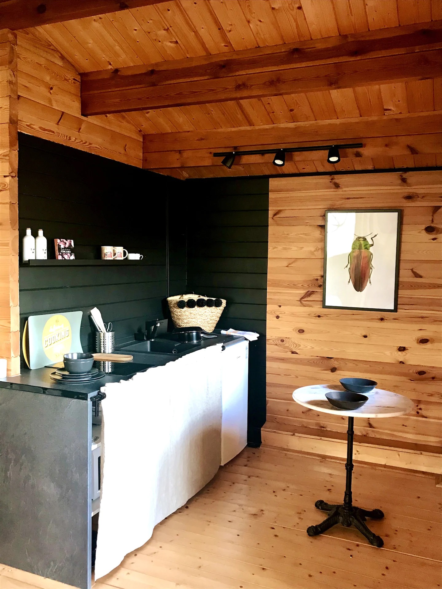 Chalet lavande coin cuisine