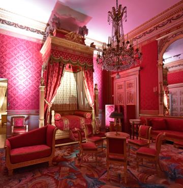 Chambre de l'Empereur © Château de Compiègne - C.Schryve