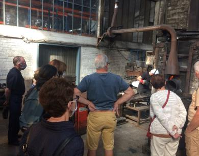 Visite de la salle des machines