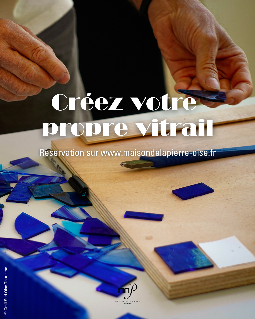 Stage vitrail à la Maison de la Pierre