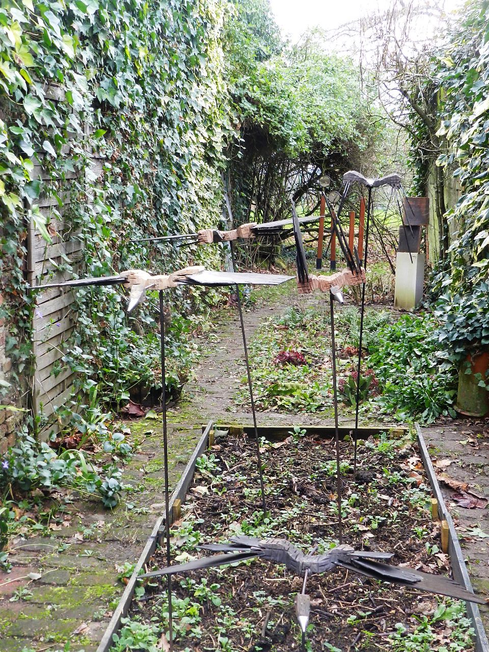 côté jardin de sculpture