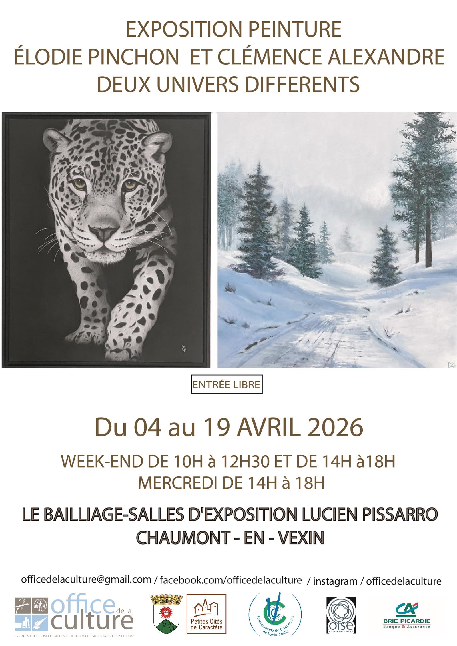 Exposition peinture Elodie Pinchon et Clémence Alexandre