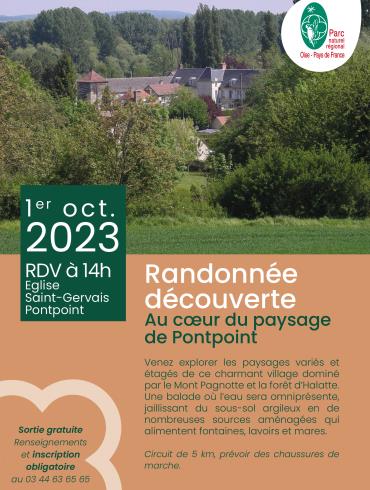 Flyer Pontpoint Paysage oct 2023