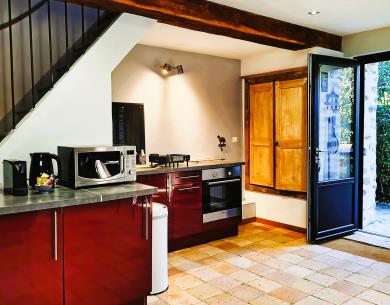 Gite avec cuisine et accès direct au jardin dans l'oise senlis chantilly crepy 
