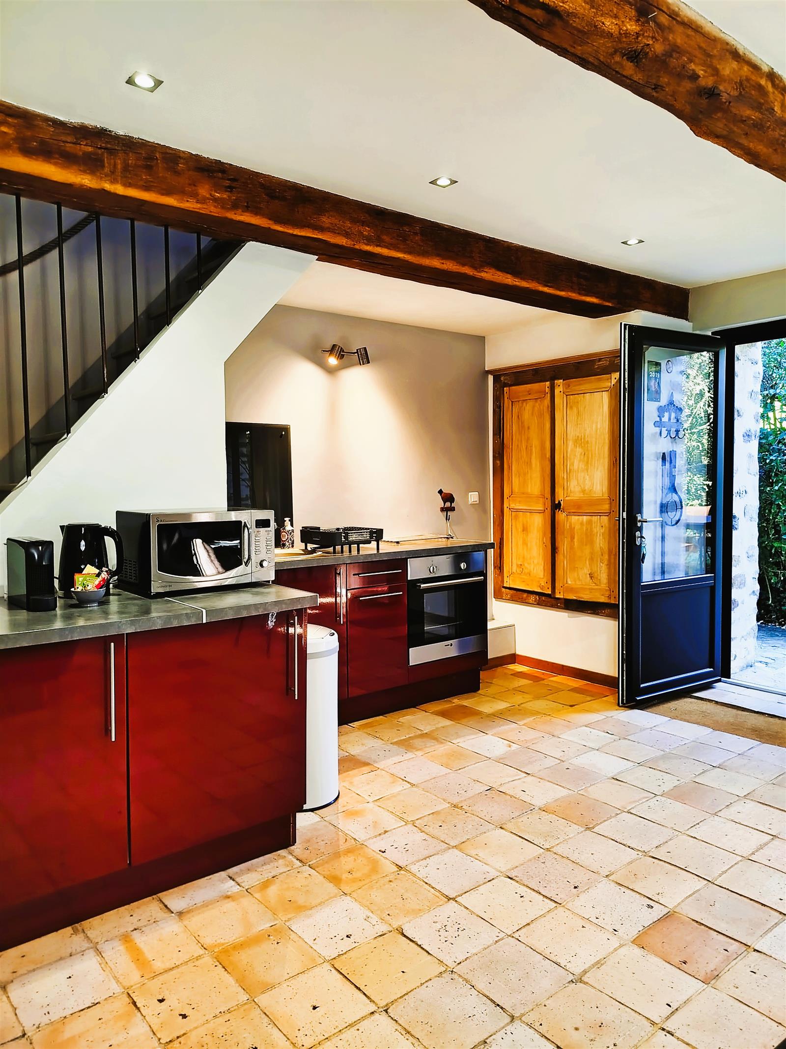 Gite avec cuisine et accès direct au jardin dans l'oise senlis chantilly crepy 