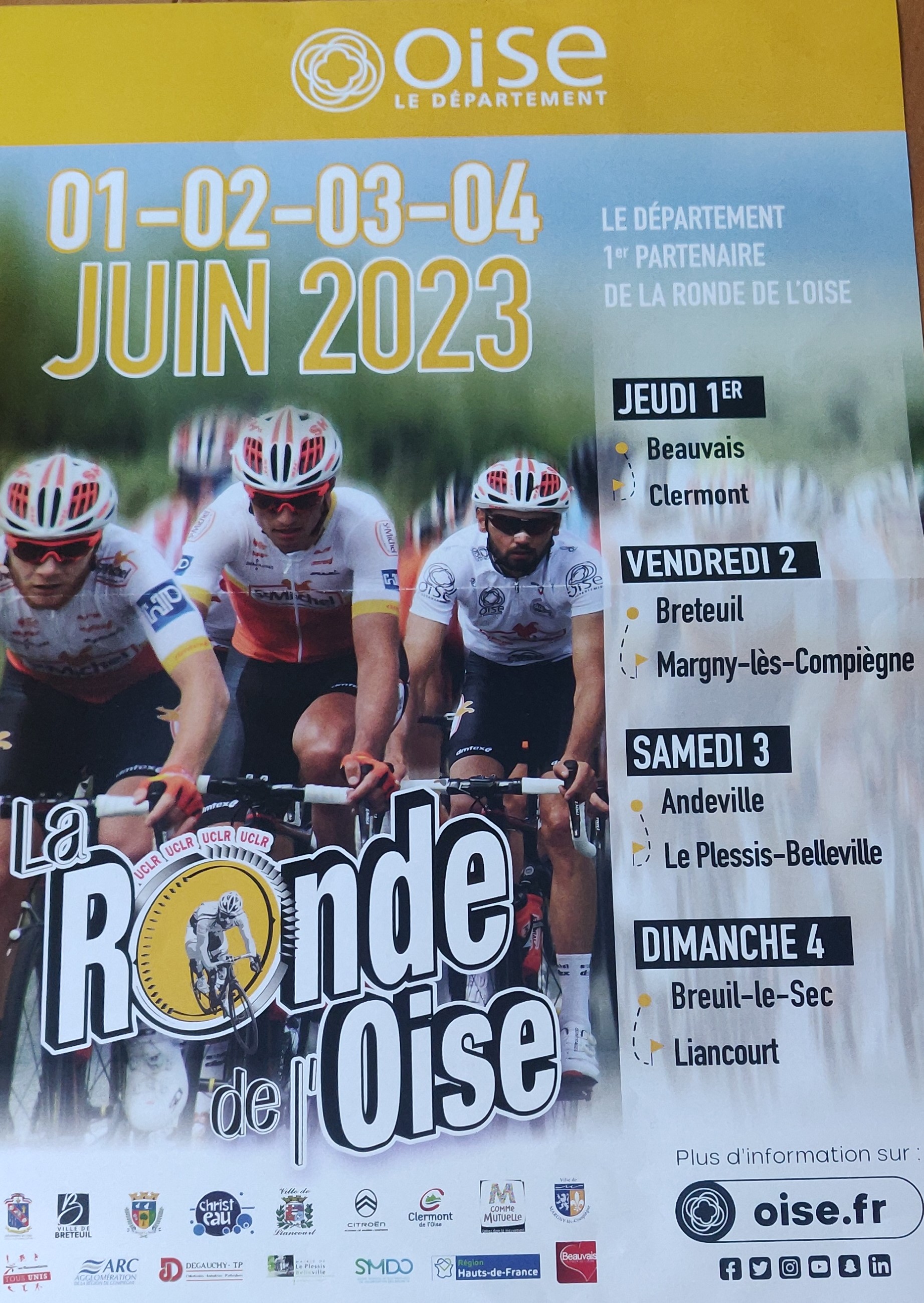 Départ de la 68ème édition de la Ronde de l'Oise