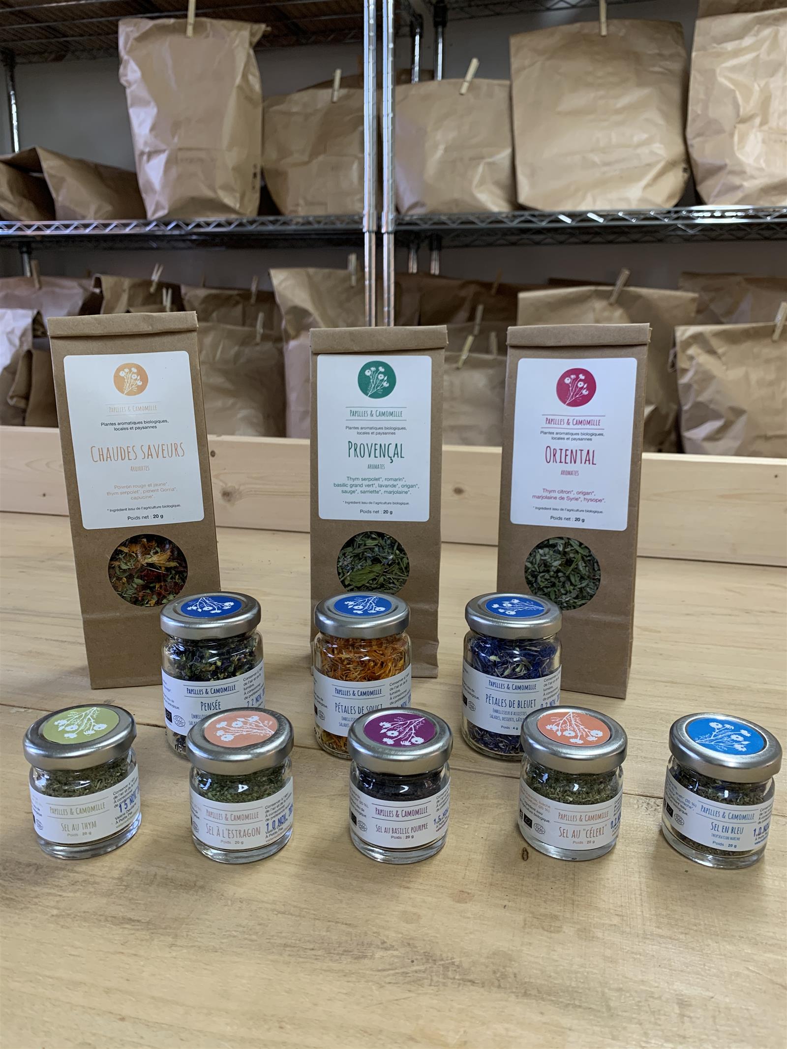 aromates et sels aux plantes