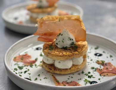 Millefeuille de bleu