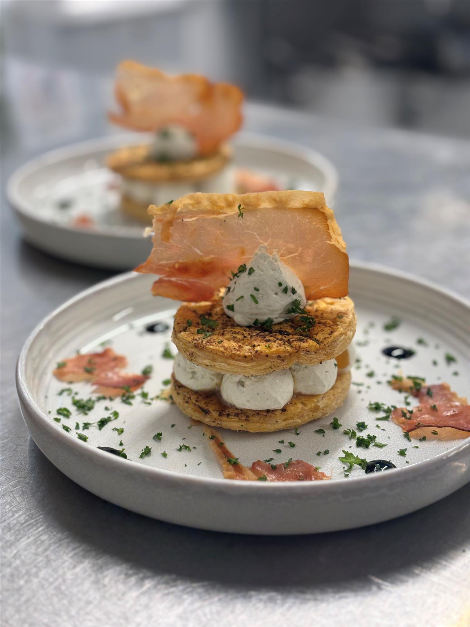 Millefeuille de bleu