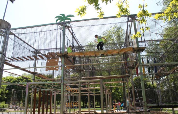 Parcours aventure dans l'acrogames