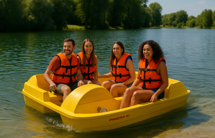 Pedalo à la Base de Loisirs de Saint-Leu-d'Esserent