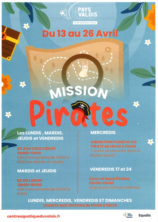 Piscine - 13 au 26 avril