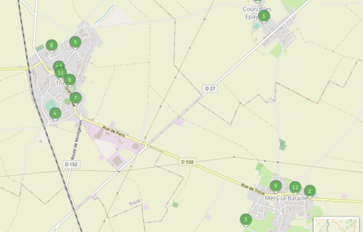 Plan Points tris et Commerces à jetons