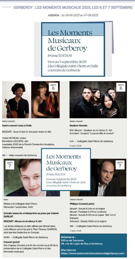 Les Moments Musicaux de Gerberoy 2025