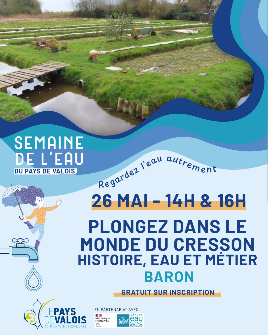 Semaine de l'eau visite cressonnière - 26 mai