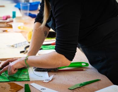 Stage vitrail à la Maison de la Pierre