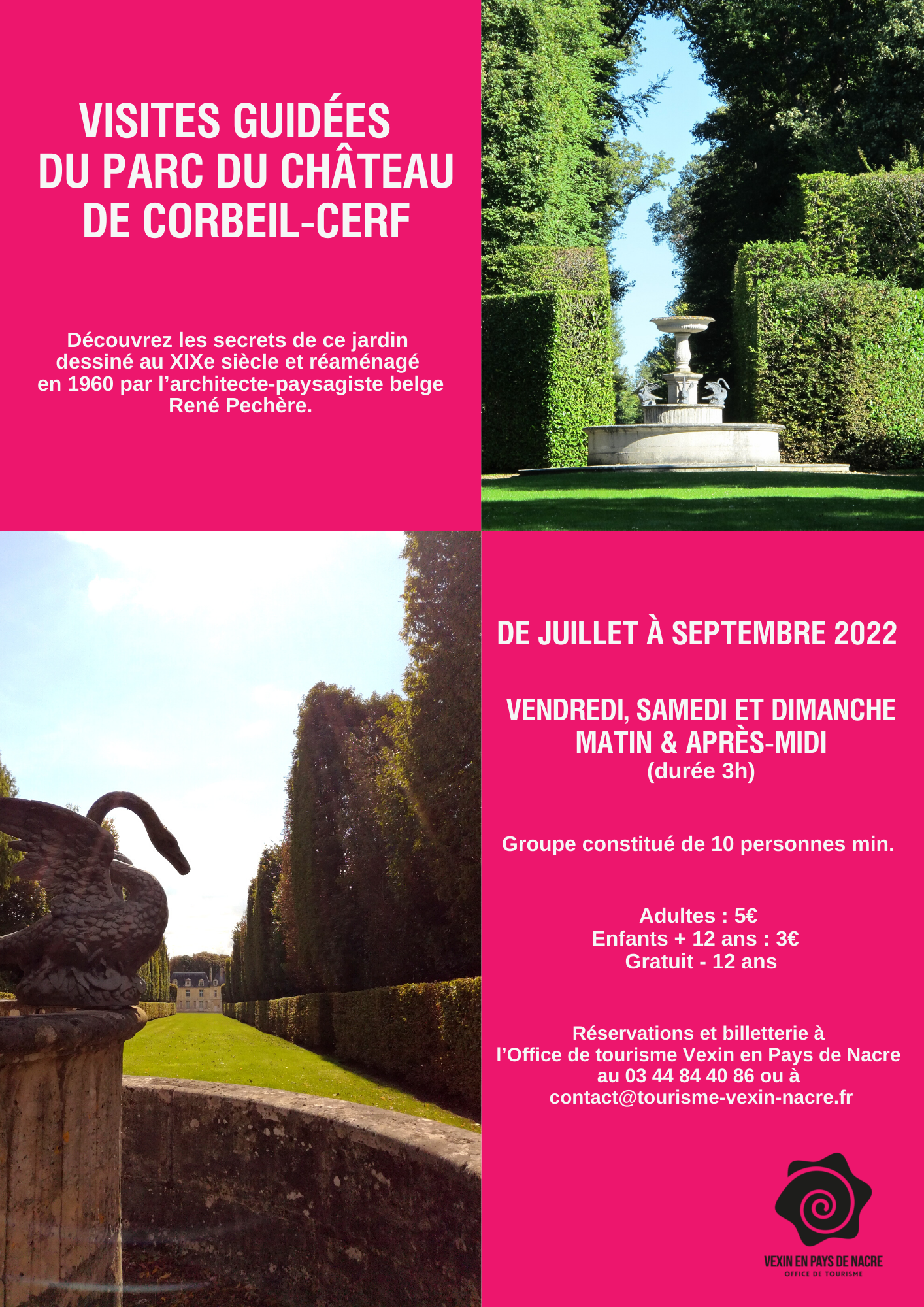Visites parc Château Corbeil-Cerf