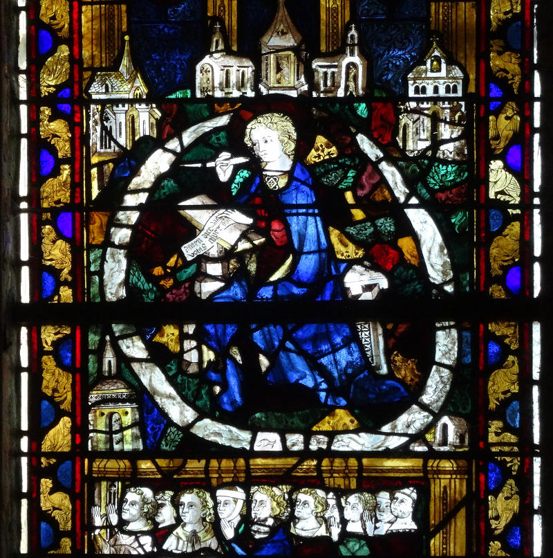Vitrail de st Jean(13e s.) - chapelle St-Vincent