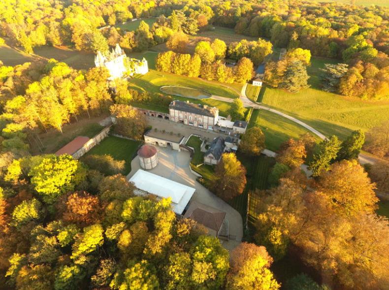 Vue aérienne Domaine de Montchevreuil