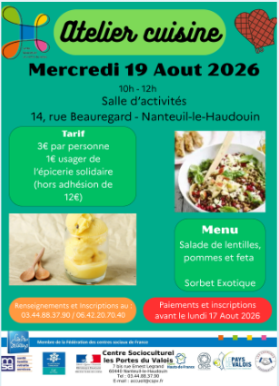 atelier cuisine CSPV - 19 aout