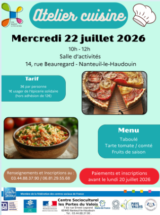 atelier cuisine CSPV - 22 juil