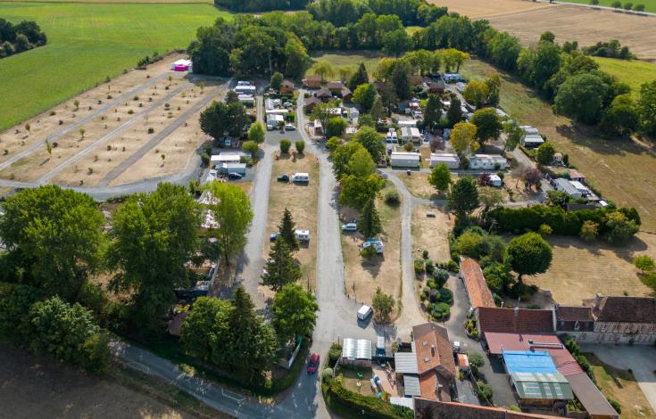 camping vue au dessus