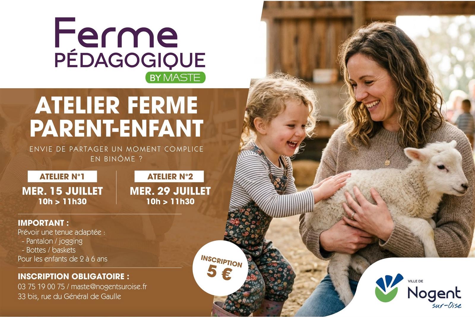 ferme atelier parent enfant