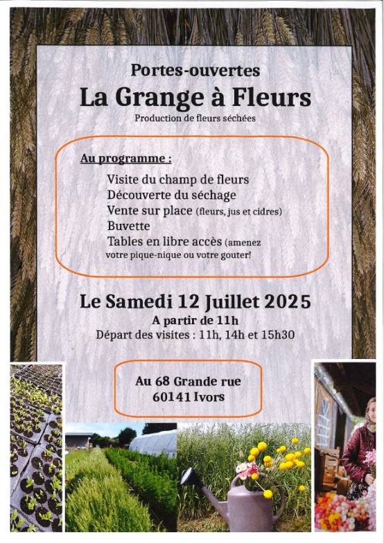 grange fleurs ivors 12 juillet