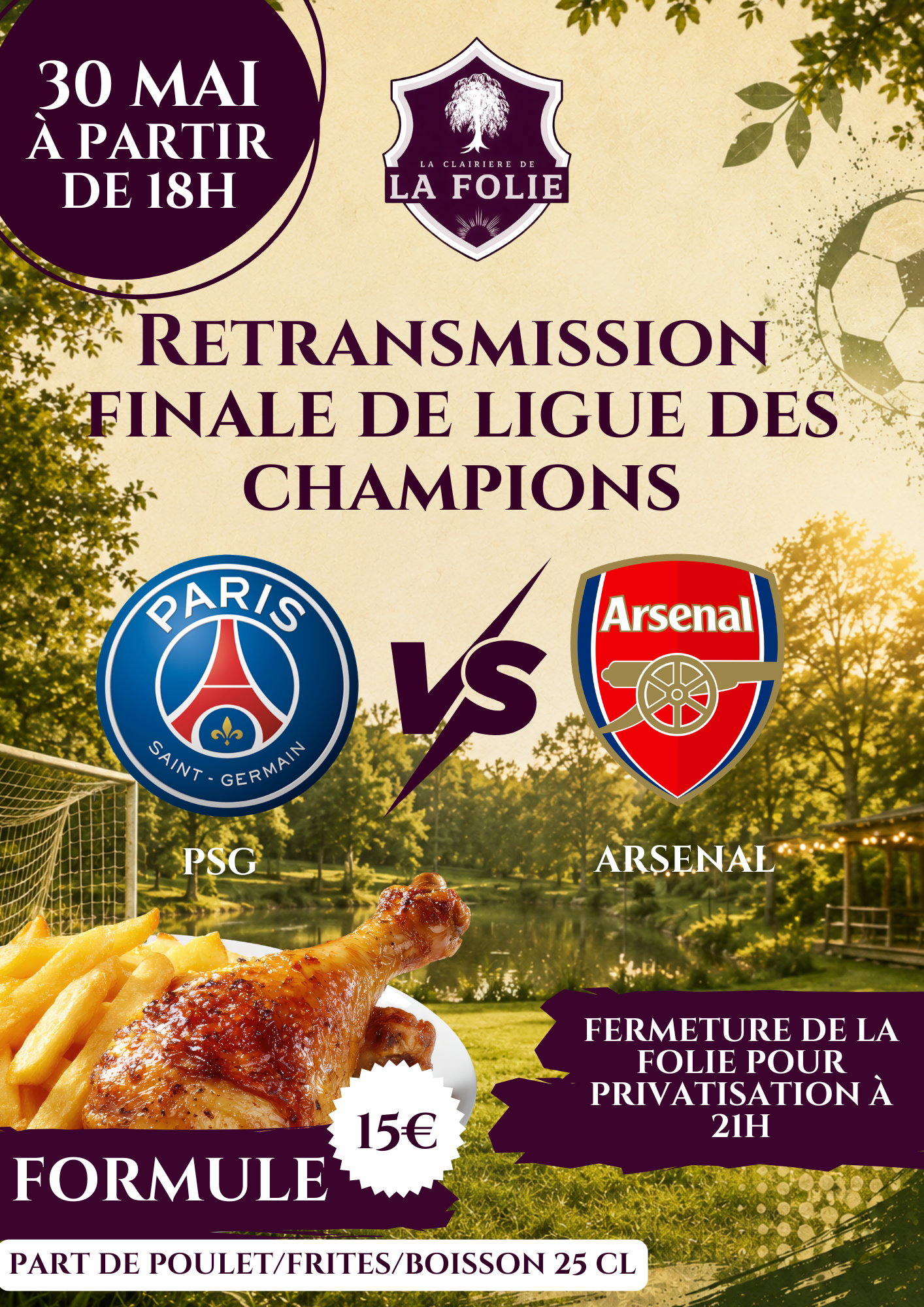 Retransmission de la Finale de la Ligue des Champions