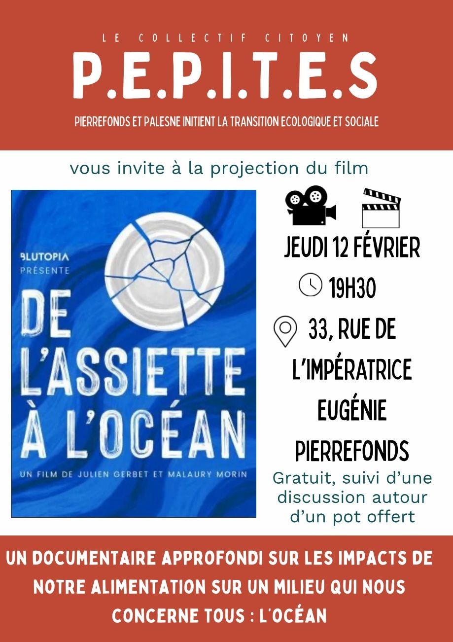 Projection film « De l’assisette à l’océan »