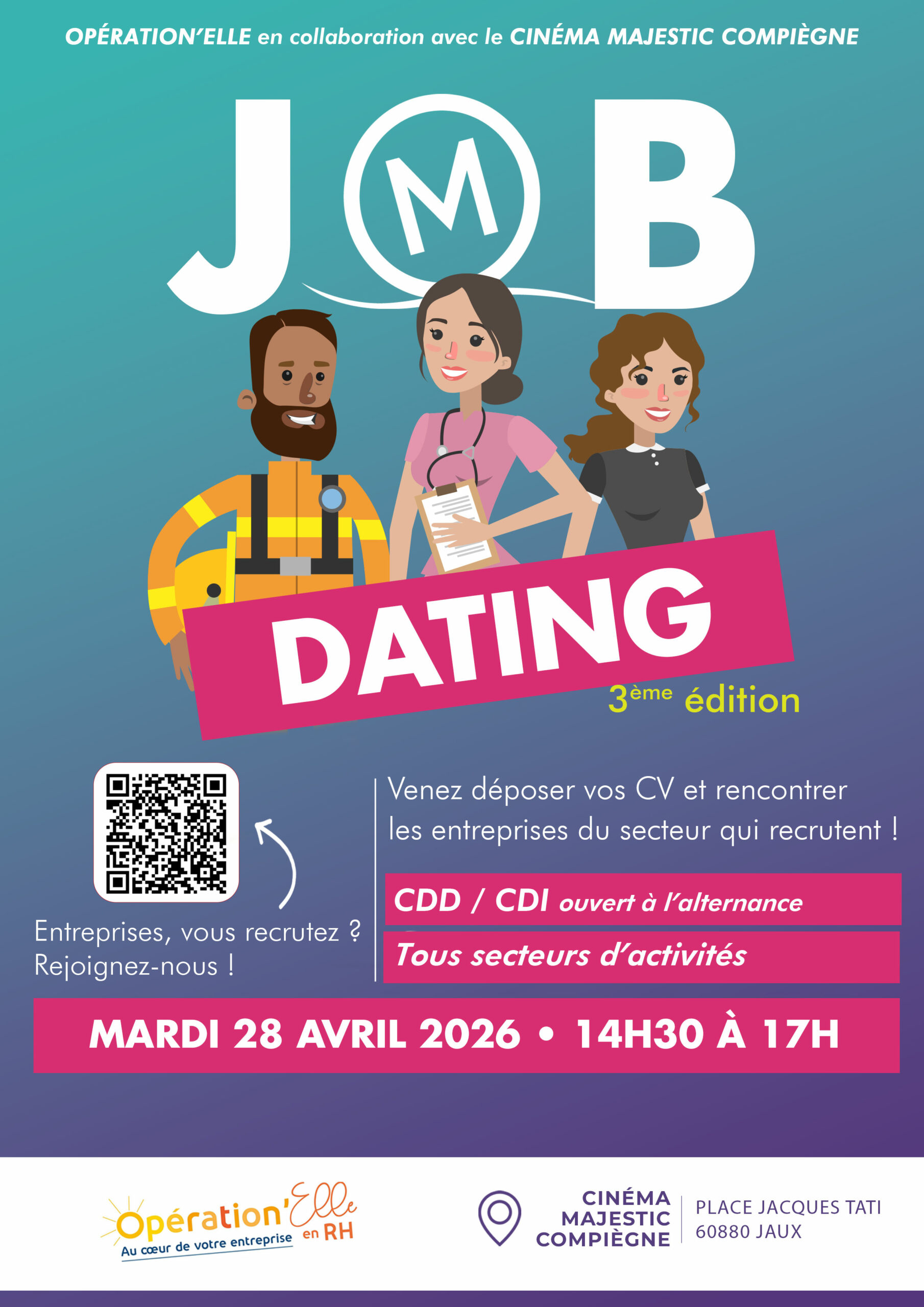 Job dating – Cinéma Majestic Compiègne x Opération’elle