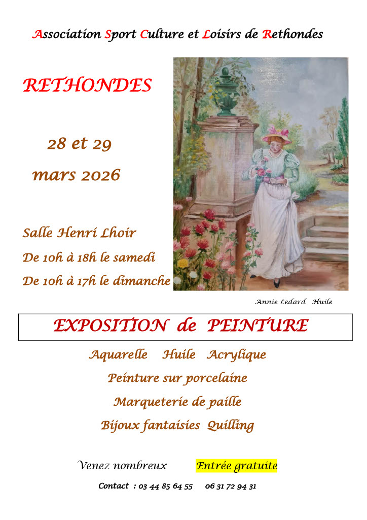 Exposition Peinture 2026 à Rethondes